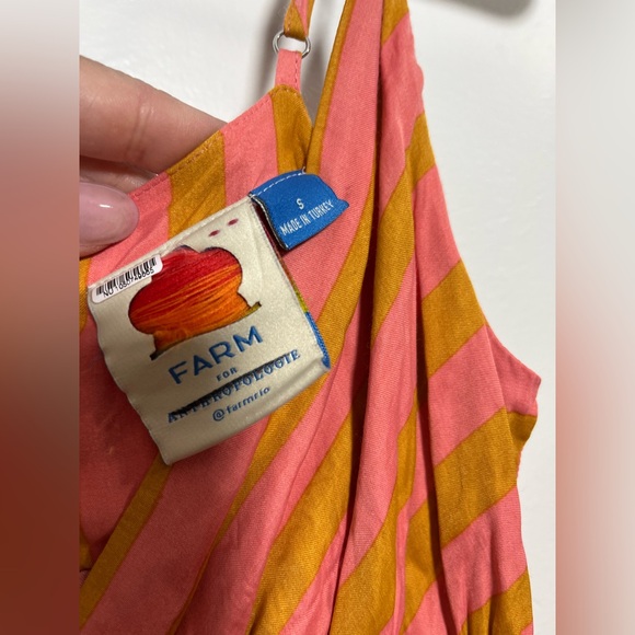 Farm x Anthropologie Deep-V Mixed-Stripe Maxi Dress - Picture 10 of 11